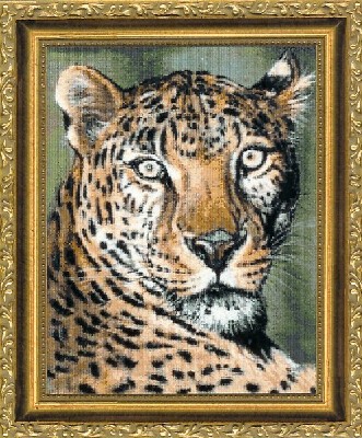 Sheba The Leopard Embroidery Pattern